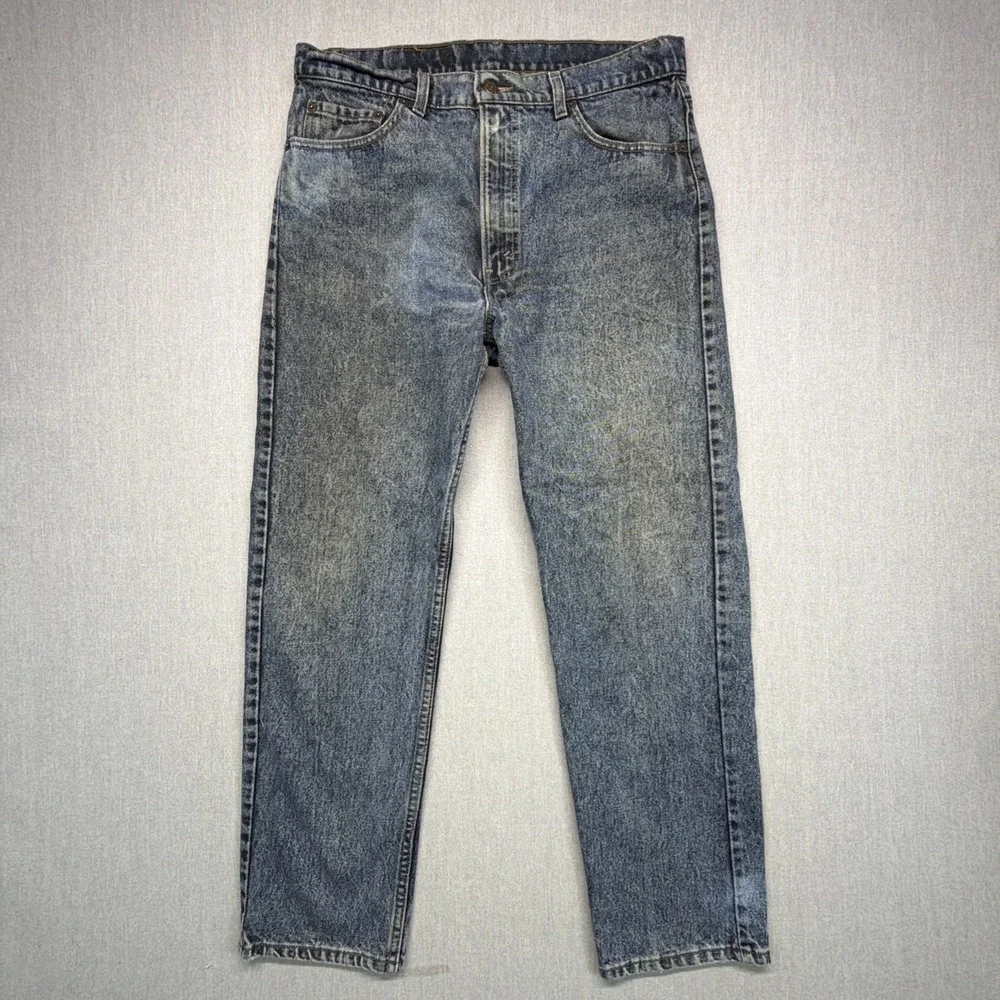 Vintage 80s Levi's 505 Jeans Mens 36x30 (Fits 34x29) USA Made 505 Blue 1985